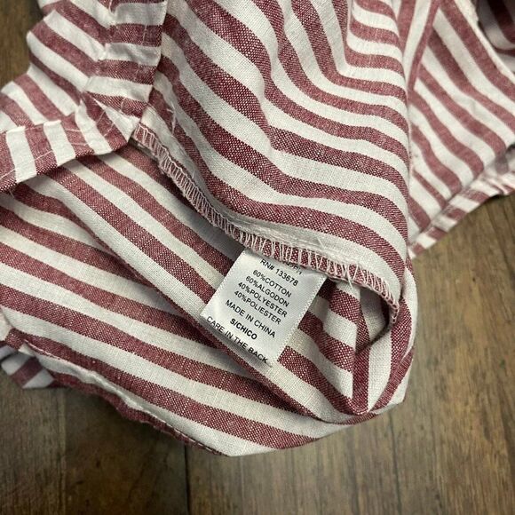 Love Tree Striped Paper Bag Shorts - Picture 8 of 12